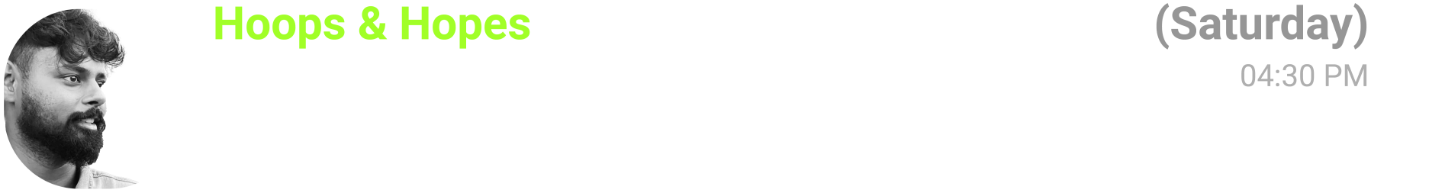 Hoops & Hopes - Abhyudaya Yadav